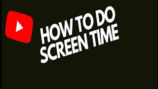 How to Do screen time on Redmi