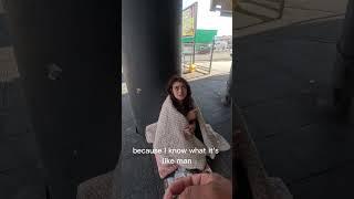 Homeless woman gave me money. -  #shorts #shortvideo