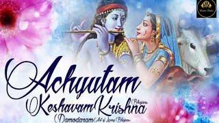 Achyutam Keshavam | flute cover | divine studio07 | अच्युतम केशवम् कृष्ण दामोदरम्