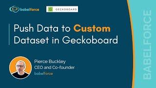 Push Data to Custom Dataset in Geckoboard