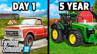 I spent 1825 DAY rebuilding my family farm! Here's What Happened! Farming Simulator 22