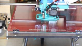 Prusa Nozzle MkII all metal hotend on a Makerfarm Prusa i3 3D printer