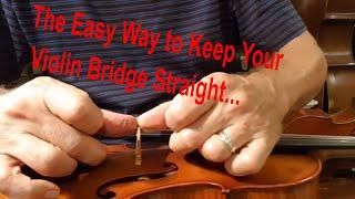 How to straighten violin bridge the quick and safe way