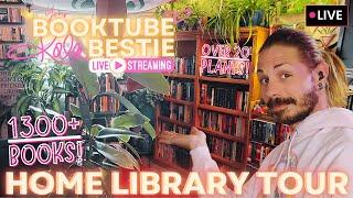 Live Home Library Tour - Over 1300 Books and 20 Plants in a Small Space