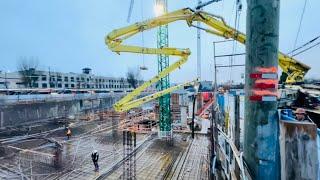 PUMPING 400 CUBIC YARDS OF CONCRETE!!! (for a new department store)