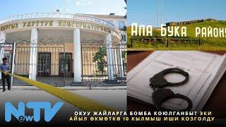 Окуу жайларга бомба коюлганбы? Эки айыл өкмөткө 10 кылмыш иши козголду