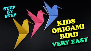 How To Make A Origami Bird With Paper. Step By Step Origami Tutorial