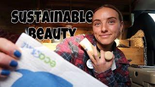 Sustainable Beauty Unboxing | solo female vanlife