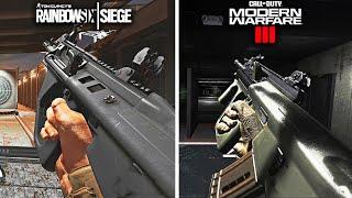 Rainbow Six Siege Vs. Call Of Duty: MW3 Weapons Comparison (2015 vs 2023)