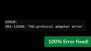 How to Fix ORA-12560 Error in SQL Plus: A Step-by-Step Guide