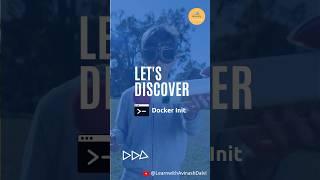 Discovering Docker init | Docker | Docker learning | Docker training #learning #docker