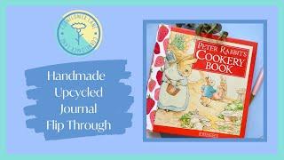 Handmade Upcycled Memory Keeping Journal Flip Through | Peter Rabbit Journal | Cornflower Lane | ad