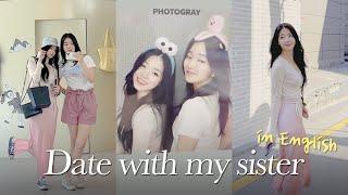 자매 브이로그x2 | Date with my sister Julie in English