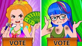 Poor vs Rich Princess: Who Will be Chosen? | Poor Princess Life Animation