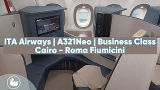 Ita Airways Flight review / Business Class A321 Neo / Cairo - Roma Fiumicino