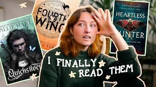 i read hyped tiktok romantasy books bc i need a new obsession