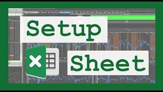 Motec Guide - Setup Sheet