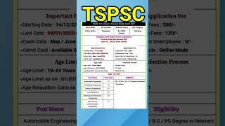 tspsc lecturer recruitment 2022 || #latest #shorts #viral