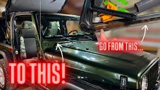 Rotten JEEP TJ Windshield FRAME? How to Make a 97-02 Frame FIT on an 03-06!