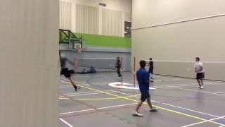 A Heated Badminton Challenge - vid 2/3