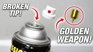 STOP Throwing Away Aerosol Spray Cans With BROKEN Nozzle Stem Tips! How To Save And Fix It! DIY