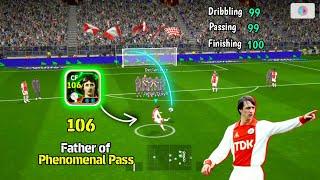 106 Rated J. Cruyff is Rocked ️🫴 Phenomenal Passing Cruyff Review in eFootball 25 Mobile 