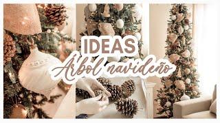 NAVIDAD MANUALIDADES + IDEAS CREATIVAS PARA DECORAR TU ARBOL + DECORACIÓN ELEGANTES Y ECONÓMICA