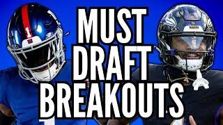 5 MUST DRAFT Breakouts in 2024 Fantasy Football