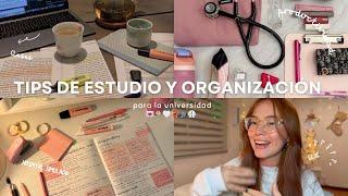 STUDY AND ORGANIZATION TIPS FOR UNIVERSITY 