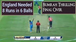 Bumhrah on bowling | 8 run need to 6 balls  | incredible winning india