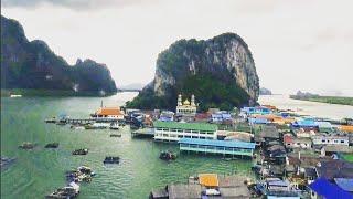 Koh Panyee Muslim Fishing Village, Phang Nga, Thailand, 4K 