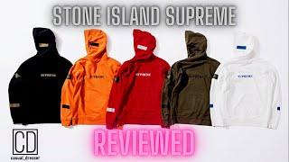 STONE ISLAND SUPREME COLLABORATION! REVIEW. SUPREME REFLECTIVE HOODIE. HYPE BEAST! CASUAL DRESSER