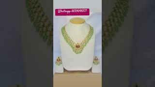 Instagram - dsluxuryjewels #jewellery #necklaceset #premiumjewellery #earrings #greenjewelry