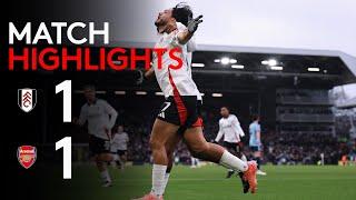 HIGHLIGHTS | Fulham 1-1 Arsenal | Raúl Beauty Earns Fulham Point Vs Arsenal 