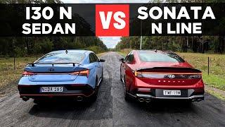 Drag Race: 2025 Hyundai Sonata N Line vs Elantra N (i30 sedan) – 0-100 & comparison