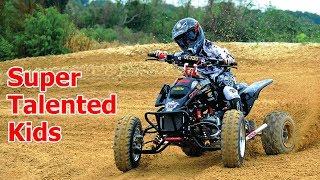 Super Talented Little Kids on Mini Quad (ATV) 2017