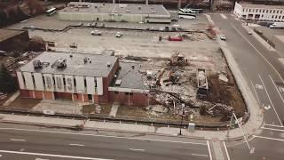 Razing of Peter Pan bus terminal