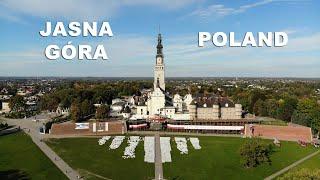  Jasna Góra, Częstochowa z lotu ptaka. Jasna Góra 2022 Monastery Poland 4K