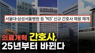 간호사 싹 바뀐 최근 현실 공개합니다. (※간호법, 주4일제, 빅5채용)