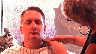 Ultimate Sharp Shave - Hot Lather/Straight Razor Shaving and Massage Experience  (Female Barber)