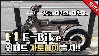 【전동스쿠터 소개 10】 3000W급 모터가 장착된 미친 성능!! 위페드의 자토바이형 전기자전거 F1을 소개합니다!! WEPED F1 E-Bike