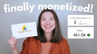 how much youtube paid me in my first month being monetized | ft. my analytics & monetization journey