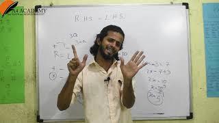 Right Hand Side and Left Hand Side |R.H.S=L.H.S. | how to use R.H.S & L.H.S in algebra | A4 ACADEMY