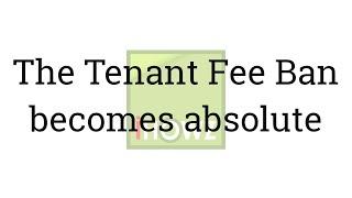 When will the ban on tenants fees affect you (what will you do with your deposit)