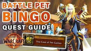 How to do "Battle Pet Bingo" Quest | The Case of Pet Games ► WOW: The War Within