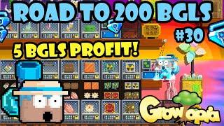 OVER 5 BGLS PROFIT + NEW FISHING SHOP!!  | Road To 200 BGLS #30 | GrowTopia Profit 2024