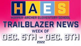 Trailblazer News - Week of December 5th