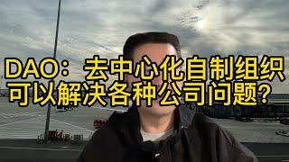 DAO——去中心化自制组织，可以解决各种公司问题吗？