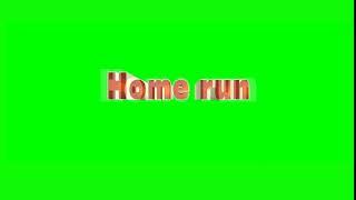 Wii Sports — Home run (Greenscreen)