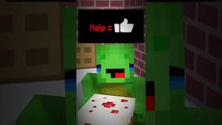 JJ's Regret - MAIZEN Minecraft Animation #shorts